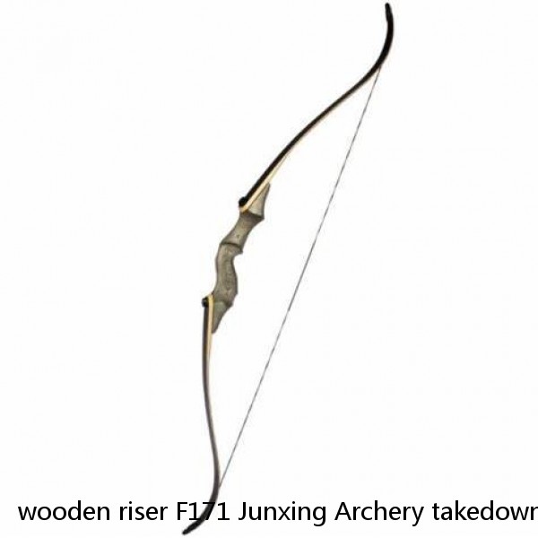wooden riser F171 Junxing Archery takedown hunting recurve bow