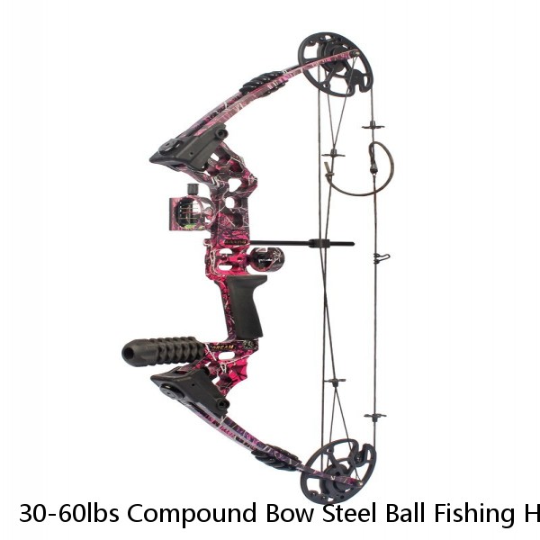 30-60lbs Compound Bow Steel Ball Fishing Hunting Catapult Dual-use Archery M109E