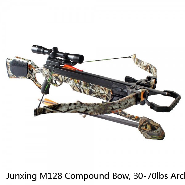 Junxing M128 Compound Bow, 30-70lbs Archery Set For Right Handed Hunting Sports
