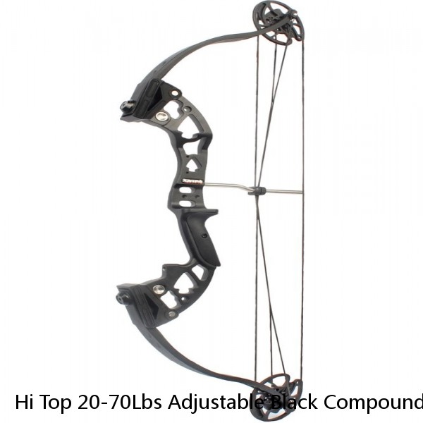Hi Top 20-70Lbs Adjustable Black Compound Bow Junxing M120 Archery Kit Lieft Hand Bow Youth Compound Bow And Arrow Set