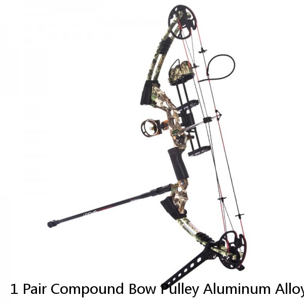 1 Pair Compound Bow Pulley Aluminum Alloy Suit Compound Bow DIY Archery Shooting
