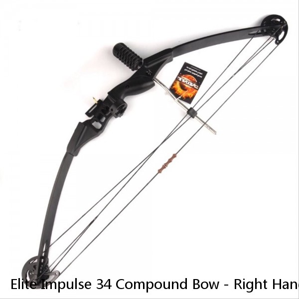 Elite Impulse 34 Compound Bow - Right Hand - Full Setup - 62lb 29.5" 