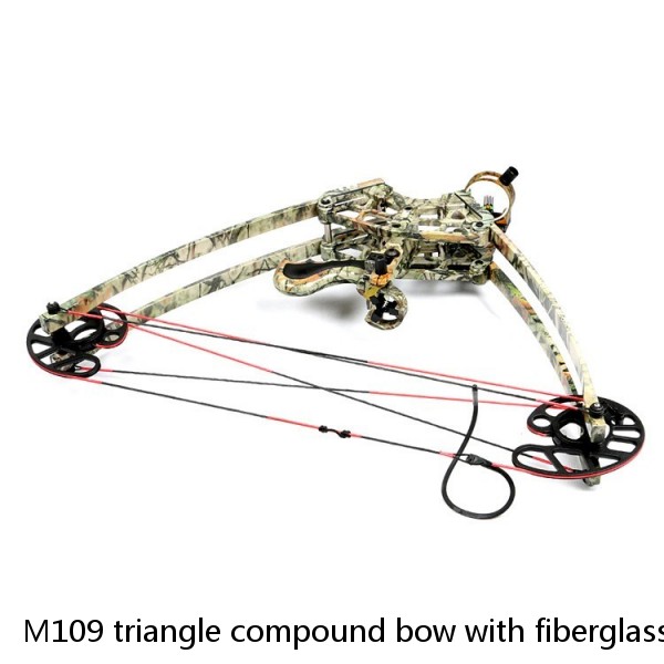M109 triangle compound bow with fiberglass bow limbs junxing archery